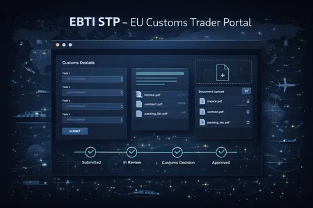 EBTI STP — EU Customs Trader Portal - Project Preview